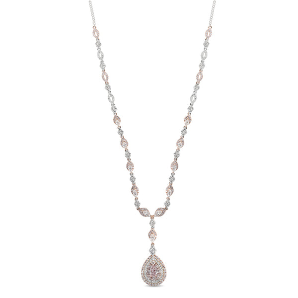 GIA 2.04 ct Nat'l Very Lt Pink Diamond Pendant Necklace in Platinum -  HM2457SI
