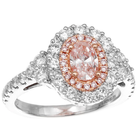 Fancy Light Pink Diamond Necklace 0.22 Ct. (0.36 Ct. TW) Round shape ARGYLE  Certified 2195424477